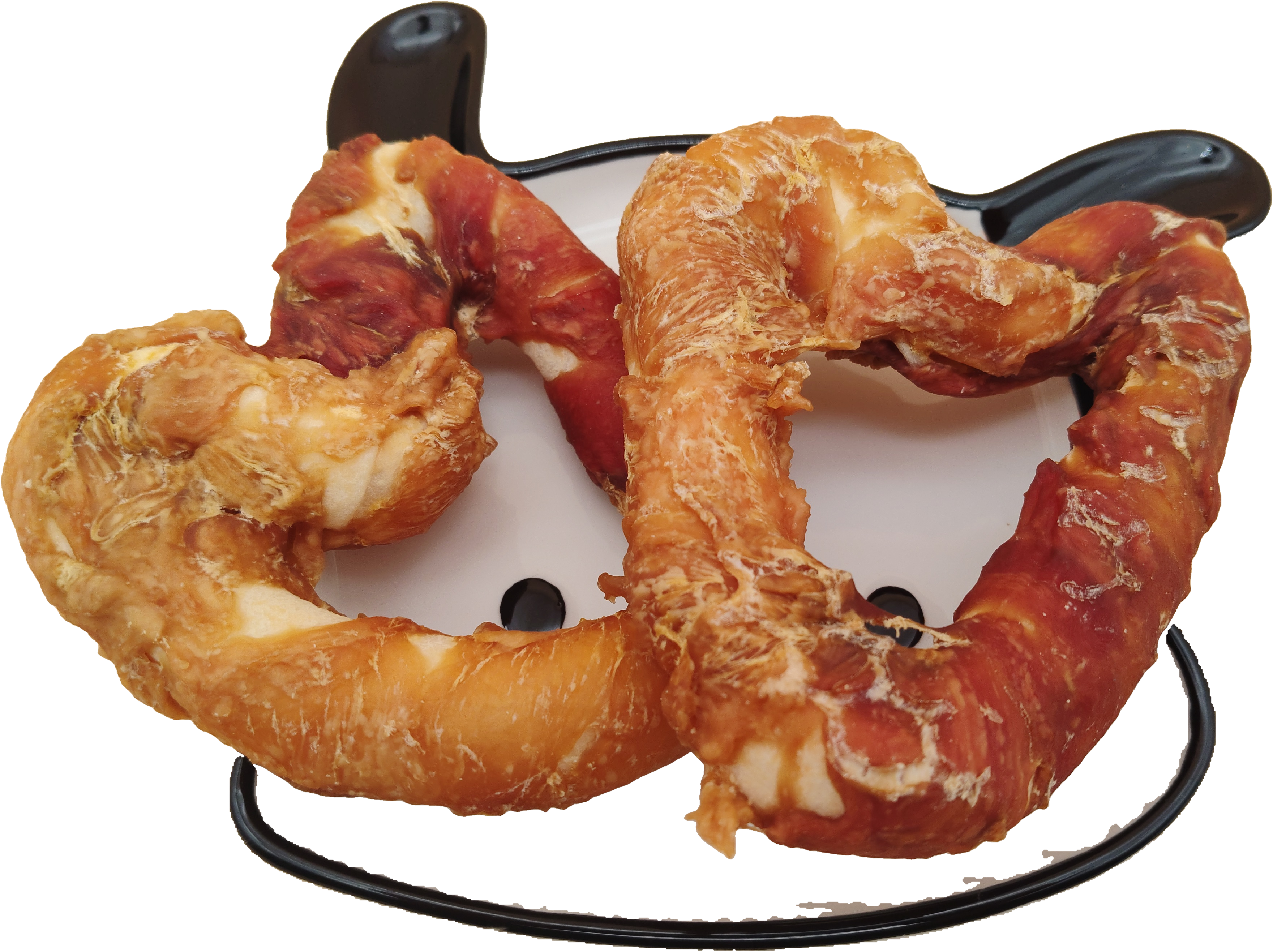 Chicken and Duck Wrapped Rawhide Heart (ABA038)