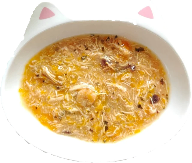 Chicken Strips and Shrimp Pumpkin Cranberry Catnip for Cat 80g in Pouch